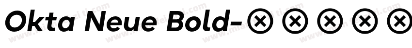 Okta Neue Bold字体转换